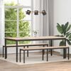 vidaXL Dining Table Natural 200 x 100 x 75 cm Solid Pine Wood