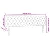 vidaXL Headboard Black 160 cm Velvet