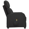 vidaXL Massage Chair Black Faux Leather