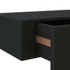 vidaXL Wall-mounted Drawer Shelves 2 pcs Black 60x23.5x10cm MDF