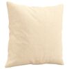 vidaXL Throw Pillows 2 pcs Cream 40x40 cm Fabric