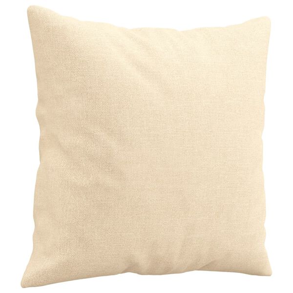 vidaXL Throw Pillows 2 pcs Cream 40x40 cm Fabric