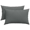 vidaXL Sofa Pillows 2 pcs Fabric Dark Grey 60 x 40 cm