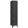 vidaXL Locker Cabinet | Anthracite | Steel | Tall | Locker Cabinet | Rectangular