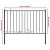 vidaXL Fence Panel Woerden with Posts Steel 1.7x1 m Anthracite