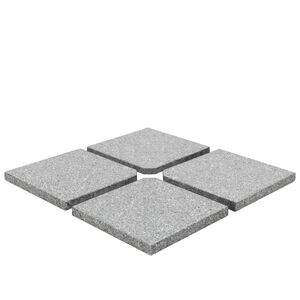 vidaXL Parasol Base Weight | Grey | Granite | Large | Heavy Weight Endurance