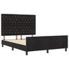 vidaXL Bed Frame with Headboard Black 152 x 203 cm Velvet