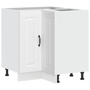 vidaXL Kitchen Corner Base Cabinet "Kalmar" White Engineered Wood
