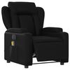 vidaXL Electric Massage Recliner Chair Black Faux Leather