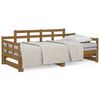 vidaXL Pull-out Day Bed without Mattress Honey Brown 2x(90x190) cm