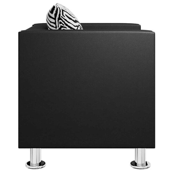 vidaXL Armchair Black Faux Leather