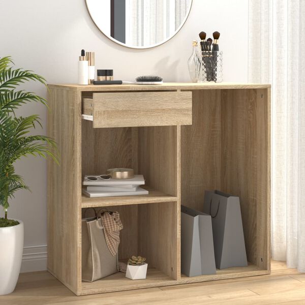 vidaXL Cosmetic Cabinet Sonoma Oak 80x40x75 cm Engineered Wood