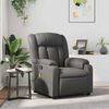 vidaXL Massage Recliner Chair Grey Faux Leather