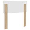 vidaXL Headboard with Headboard Sonoma Oak 90 cm Engineered wood