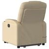 vidaXL Electric Stand up Massage Recliner Chair Cream Fabric