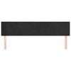 vidaXL Headboards Black 160x5x78/88 cm Velvet