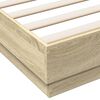 vidaXL Bed Frame without Mattress Sonoma Oak 150x200 cm King Size