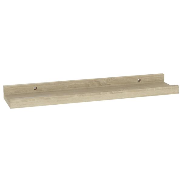 vidaXL Wall Shelves 2 pcs Sonoma Oak 40x9x3 cm