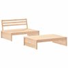 vidaXL 2 Piece Garden Lounge Set with Cushions Solid Wood