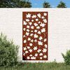 vidaXL Garden Wall Decoration 105x55 cm Corten Steel Maple Leaf Design