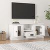 vidaXL TV Cabinet High Gloss White 100x35.5x45 cm Engineered Wood