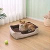 Warm Dog Bed with Padded Cushion M