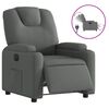 vidaXL Electric Recliner Chair Dark Grey Fabric