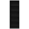 vidaXL Bookshelf Black Oak 60 x 24 x 176 cm Engineered Wood