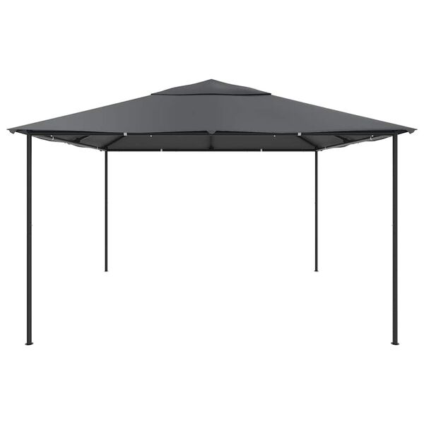 vidaXL Gazebo 4x4x3 m Anthracite 180 g/m&sup2;
