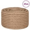 vidaXL Jute Rope 25 m Long 16 mm Thick