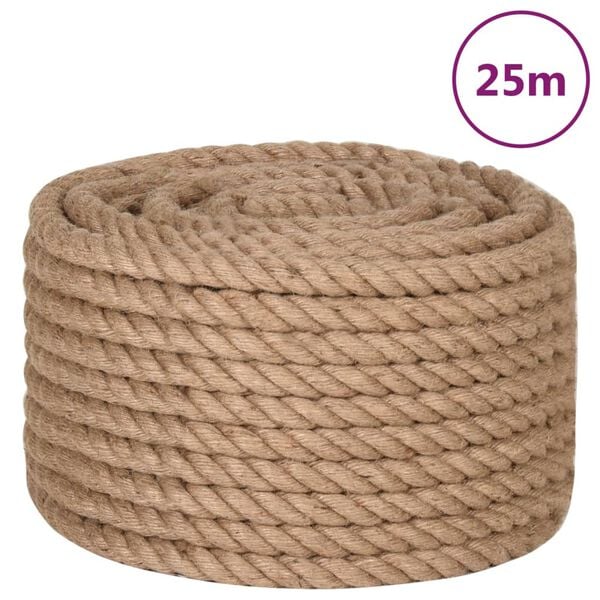 vidaXL Jute Rope 25 m Long 16 mm Thick