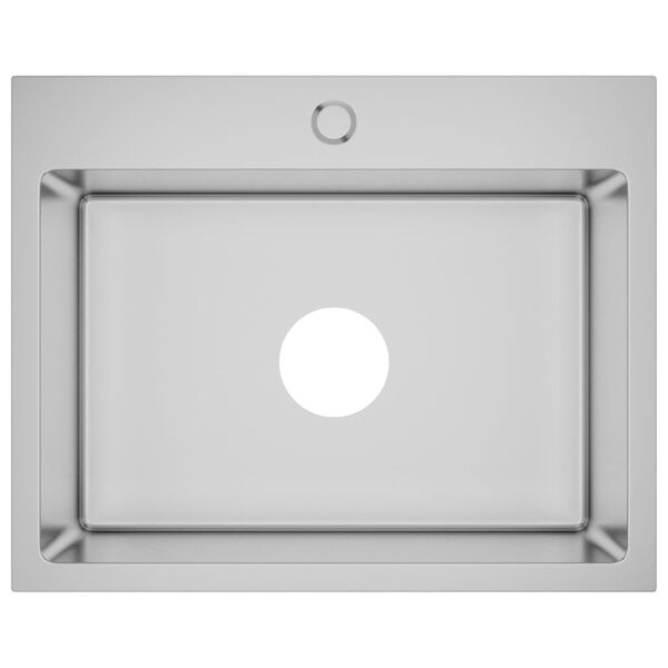 vidaXL Handmade Kitchen Sink Stainless Steel