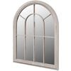 vidaXL Mirror | Antique white | Iron and glass | 69 x 89 cm | Decorative Inlays
