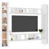 vidaXL 8 Piece TV Cabinet Set White Engineered Wood