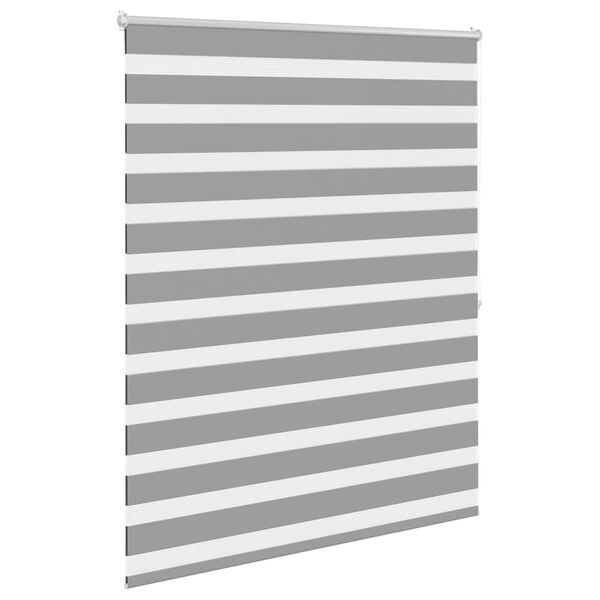 vidaXL Zebra blind 120.9x175 cm Fabric Width 116.7 cm grey