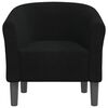 vidaXL Tub Chair Black Fabric