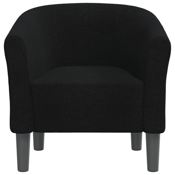vidaXL Tub Chair Black Fabric