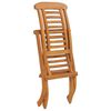 vidaXL Folding Garden Chair Solid Teak Wood