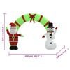 vidaXL Christmas Inflatable Santa & Snowman Arch Gate LED 270 cm