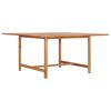 vidaXL Garden Table 150x150x76 cm Solid Teak Wood