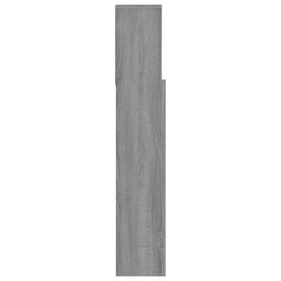 vidaXL Headboard Cabinet Grey Sonoma 180x19x103.5 cm