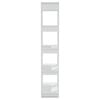 vidaXL Book Cabinet/Room Divider White 80x30x160 cm Engineered Wood