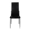 vidaXL Dining Chairs 4 pcs Black Faux Leather
