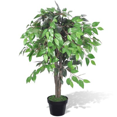 vidaXL Artificial Plant Ficus Tree with Pot 90 cm