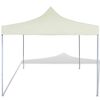 vidaXL Cream Foldable Tent 3 x 3 m