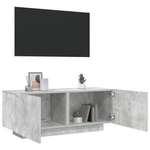 vidaXL TV Cabinet Concrete Grey 100x35x40 cm Engineered Wood