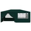 vidaXL Professional Party Tent with Side Walls 4x6 m Green 90 g/m?