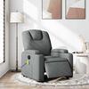 vidaXL Electric Massage Recliner Chair Dark Grey Fabric
