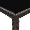 vidaXL 5 Piece Garden Bar Set Poly Rattan Brown