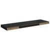 vidaXL Floating Wall Shelf High Gloss Black 80x23,5x3,8 cm MDF